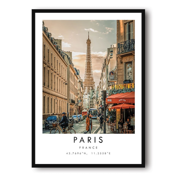 Paris Travel Print, Paris France Travel Poster, Paris Travel Print, Travel Art, Travel Poster, Black and White, Gift, A1/A2/A3/A4/A5