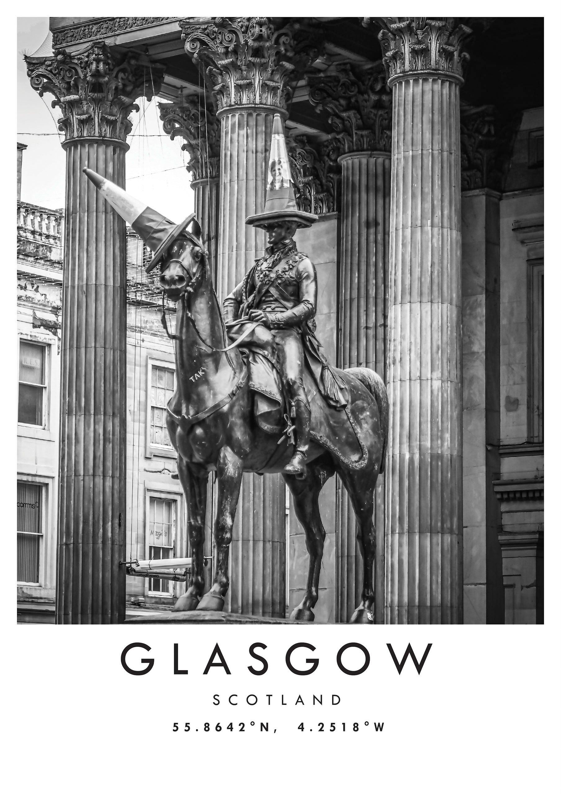 Glasgow Travel Print Glasgow Poster Unique Wallart Decor Etsy