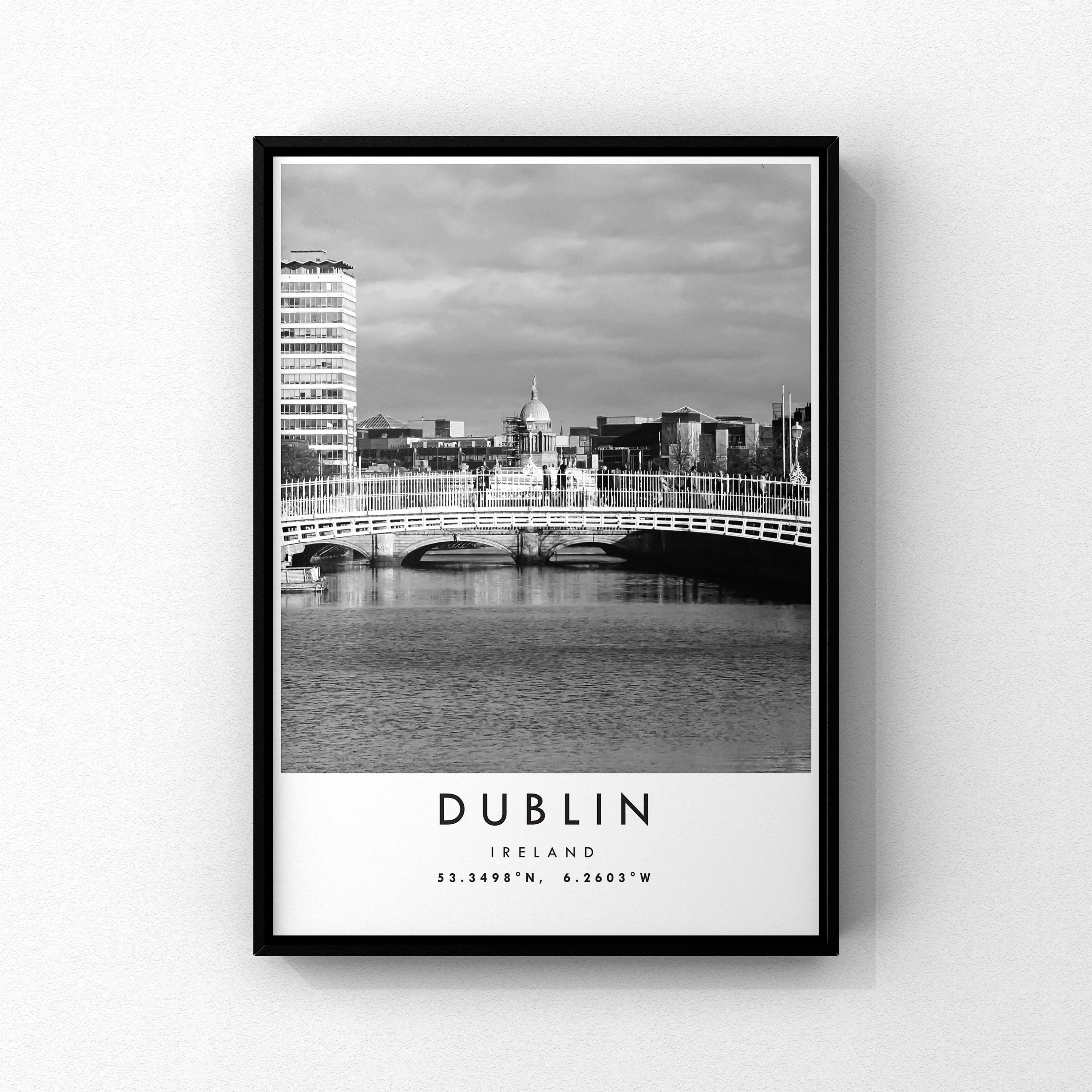Dublin Travel Print Dublin Poster Unique Wallart Decor Etsy UK