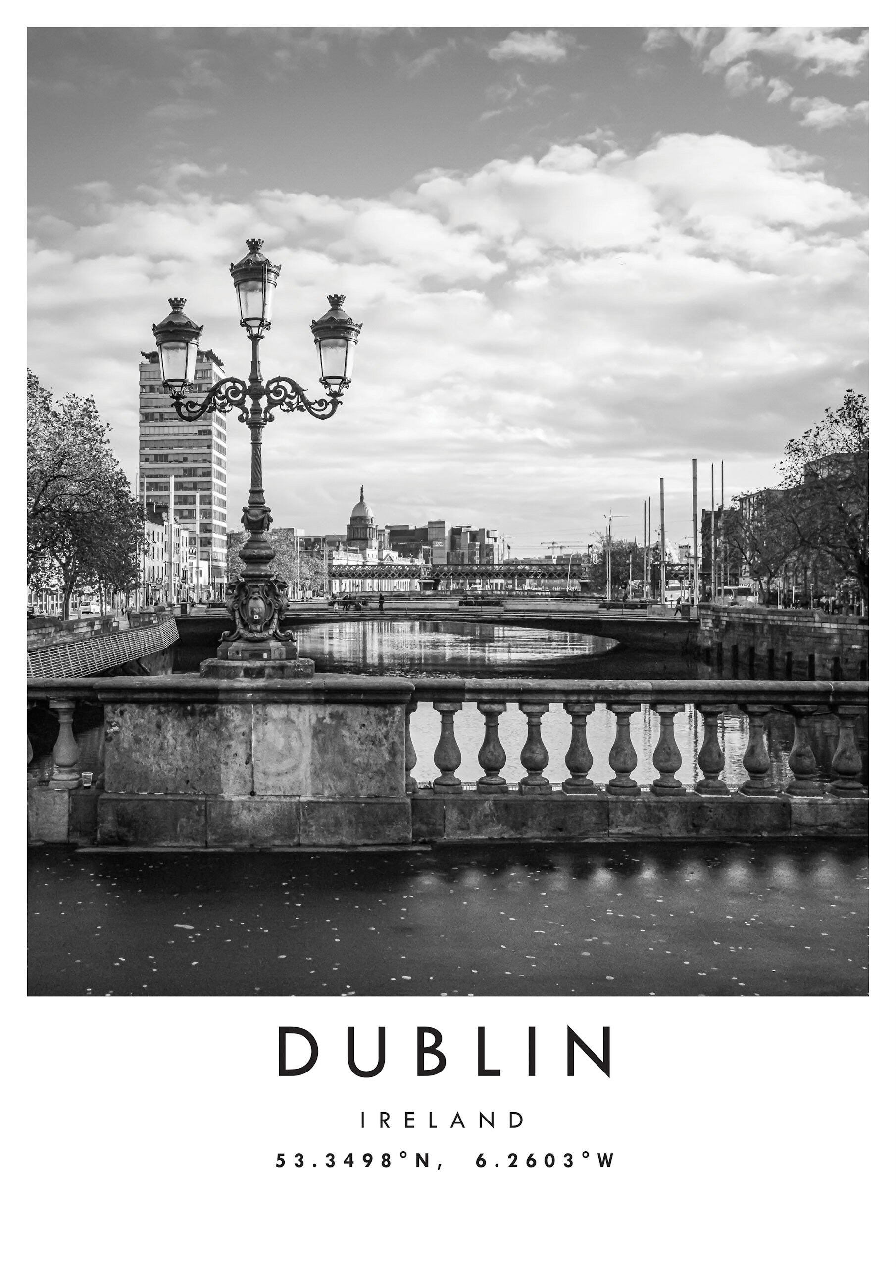 Dublin Travel Print Dublin Poster Unique Wallart Decor Etsy