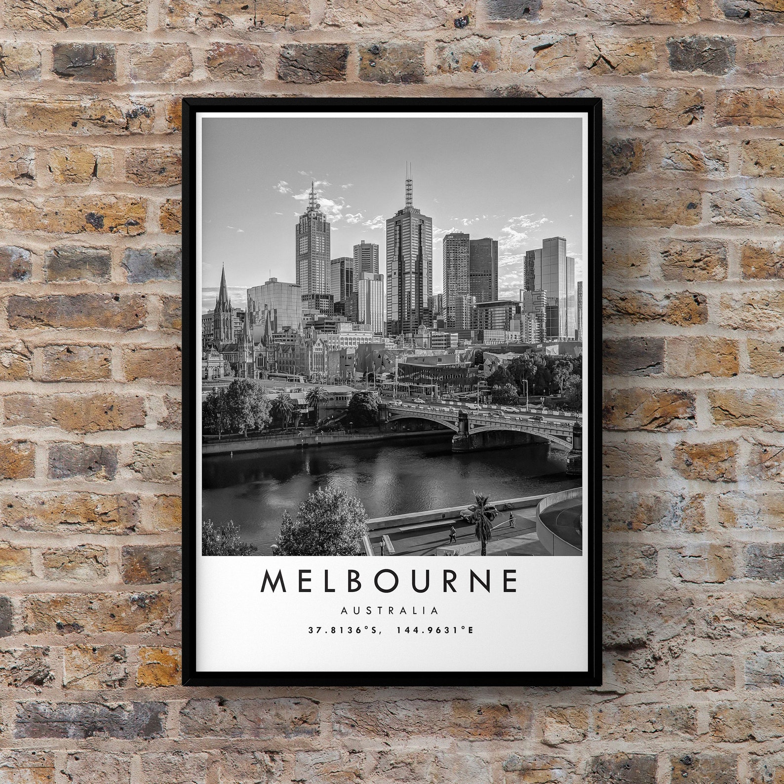 Melbourne Travel Print Melbourne Poster Print Melbourne Wall Etsy