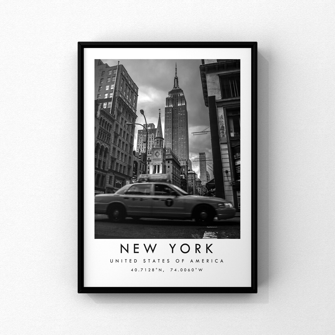 New York Travel Print New York Poster Print New York Wall Etsy UK