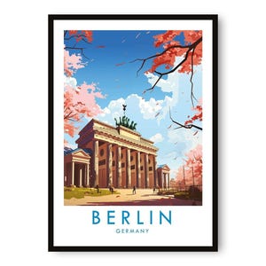 Berlin Travel Poster: Giclée Fine Art Print image 1