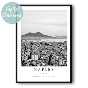 Naples Travel Print | Digital Download | 25 Different Size Options