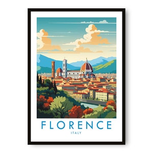 Florence Travel Print, Florence Travel Poster, Italy Print, Travel Decor, Popular Print, Birthday Gift, A1/A2/A3/A4/A5