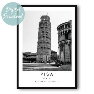 Pisa Travel Print | Digital Download | 25 Different Size Options