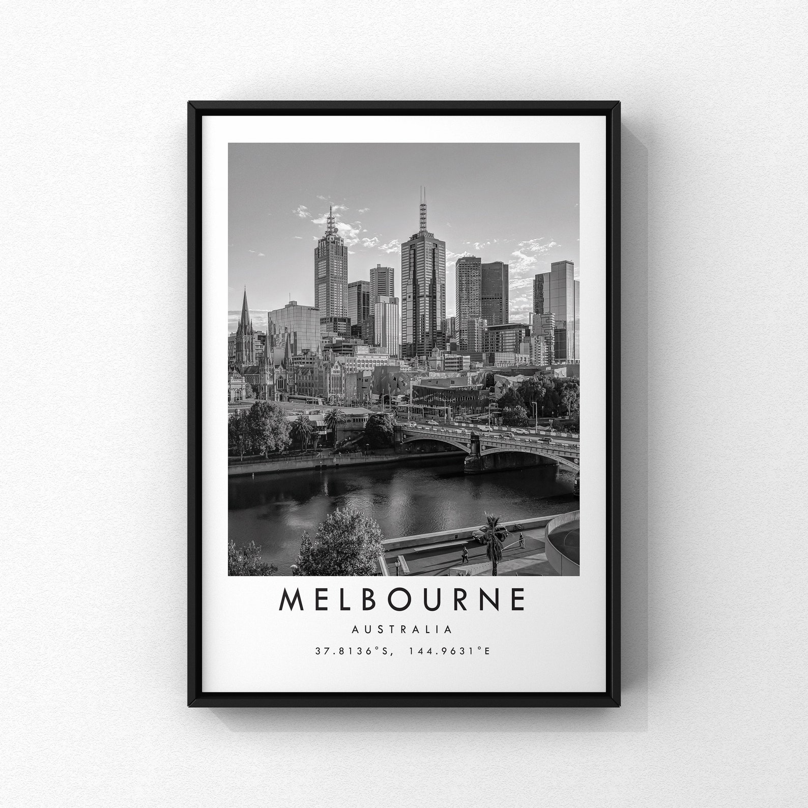 Melbourne Travel Print Melbourne Poster Print Melbourne Wall Etsy UK