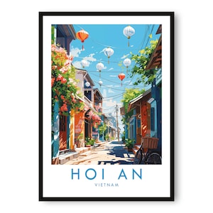 Impresión de viaje de Hoi An, póster de viaje de Hoi An, impresión de Vietnam, decoración de viaje, impresión popular, regalo de cumpleaños, A1/A2/A3/A4/A5