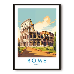 Impresión de viaje a Roma, póster de viaje a Roma, impresión de Italia, decoración de viaje, impresión popular, regalo de cumpleaños, A1/A2/A3/A4/A5