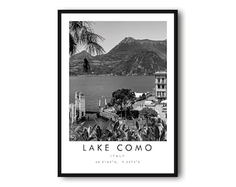 Lake Como Photography Print: Minimalist Italy Wall Art