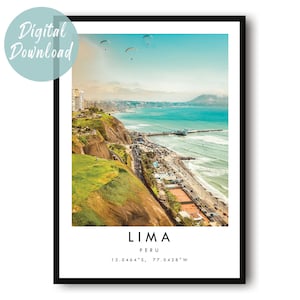 Lima Travel Print | Digital Download | 25 Different Size Options
