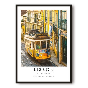 Lisbon Travel Print, Lisbon Poster Print, Lisbon Wall Art Minimalist, Lisbon Print, Photography Prints of Lisbon Portugal A1/A2/A3/A4/A5