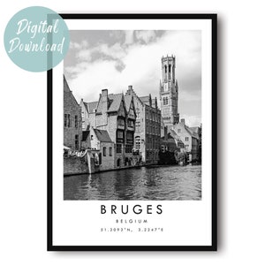 Bruges Travel Print | Digital Download | 25 Different Size Options