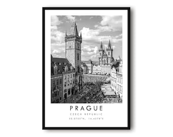 Prague Photo Print: Czech Republic Travel Poster