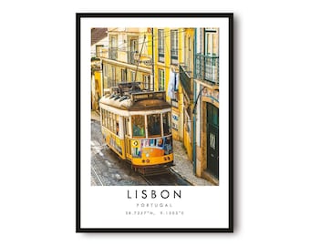 Lisbon Portugal Print: Minimalist Travel Poster