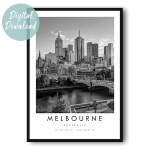 Melbourne Travel Print | Digital Download | 25 Different Size Options