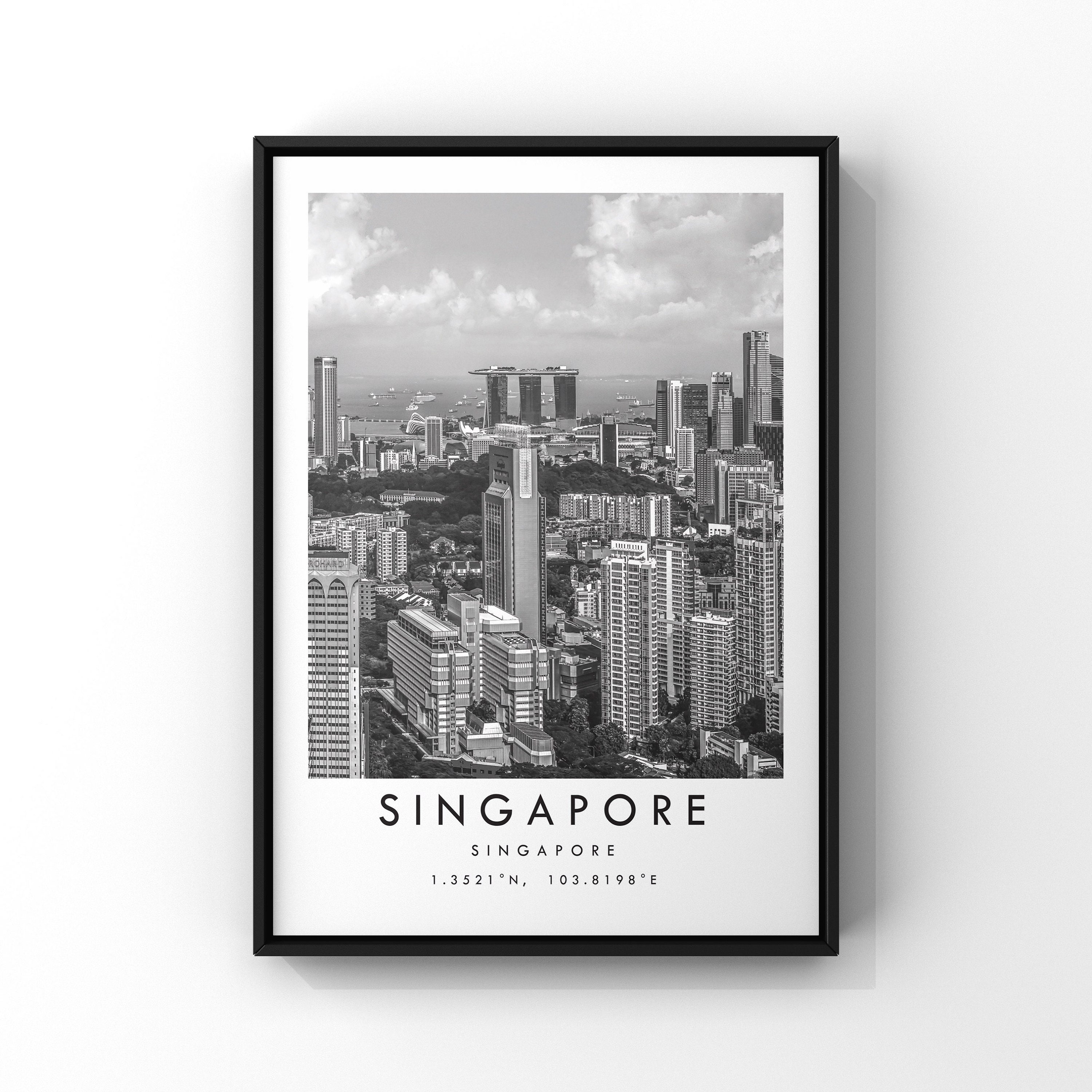 Singapore Travel Print Singapore Poster Print Singapore Wall Etsy UK