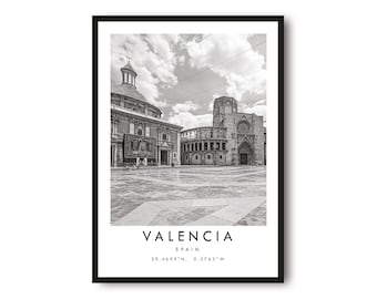 Valencia Travel Print, Valencia Poster, Unique Wallart Decor, Home Decor, Spain Print, Popular Print A1/A2/A3/A4/A5