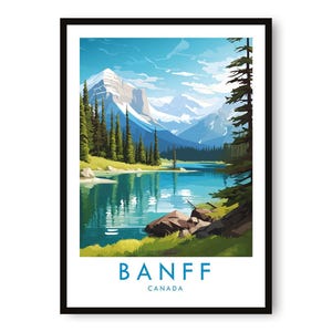Banff Kanada Reiseposter: Giclée Fine Art Print