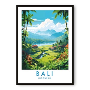 Bali Travel Print, Bali Travel Poster, Indonesia Print, Travel Decor, Popular Print, Birthday Gift, A1/A2/A3/A4/A5