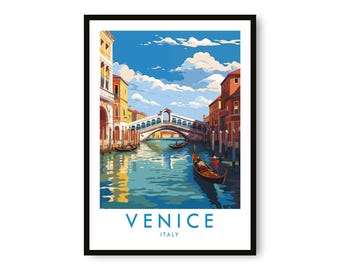 Venice Italy Travel Poster: Giclée Fine Art Print