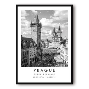 Prague Travel Print, Czech Republic Poster Print, Prague Wall Art Minimalist, Prague Print, Photography Prints of Prague A1/A2/A3/A4/A5