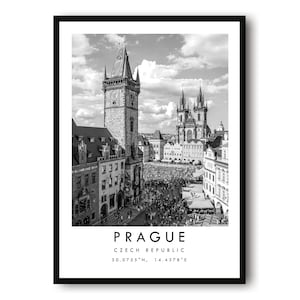 Prague Travel Print, Czech Republic Poster Print, Prague Wall Art Minimalist, Prague Print, Photography Prints of Prague A1/A2/A3/A4/A5