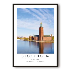 Stockholm Travel Print, Sweden Poster, Unique Wallart Decor, Home Decor, Sweden Stockholm , Popular Print A1/A2/A3/A4/A5