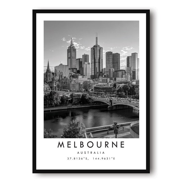 Melbourne Poster Etsy