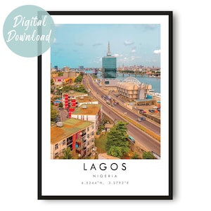 Lagos Travel Print | Digital Download | 25 Different Size Options