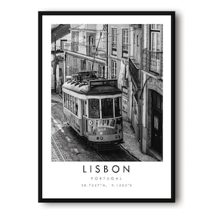 Lisbon Travel Print, Lisbon Poster Print, Lisbon Wall Art Minimalist, Lisbon Print, Photography Prints of Lisbon Portugal A1/A2/A3/A4/A5