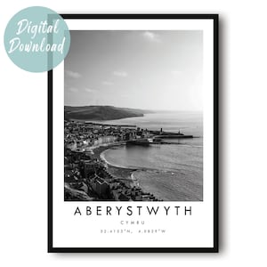 Aberystwyth Travel Print | Download digital | 25 opções de tamanhos diferentes