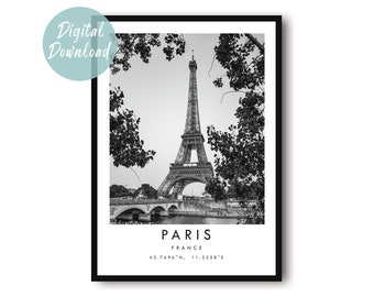 Paris Travel Print | Digital Download | 25 Different Size Options