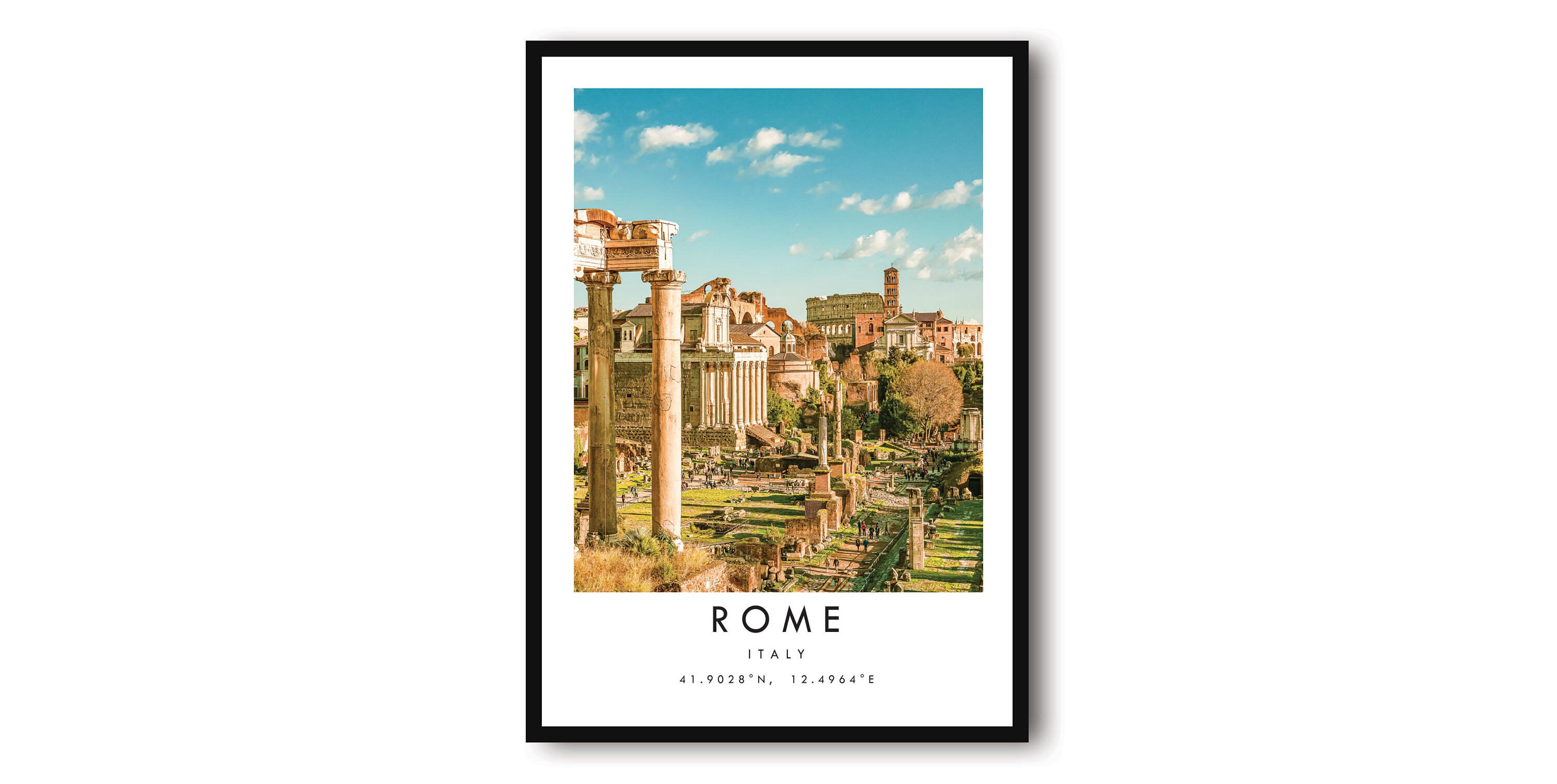 Rome Travel Print, Italy Poster, Colour Print, Unique Wall Art,  Minimalist Home Decor, City  A1/A2/A3/A4/A5