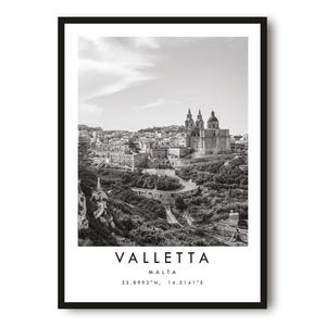 Valletta Malta Photography Print: Minimalist Wall Art image 1