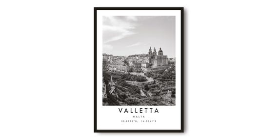 Valletta Malta Photography Print: Minimalist Wall Art