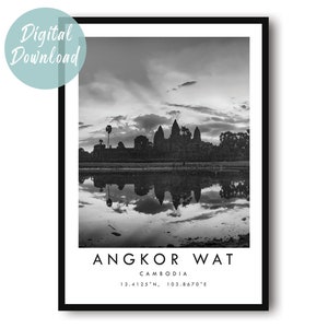 Angkor Wat Travel Print | Digital Download | 25 Different Size Options