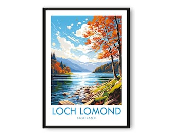 Loch Lomond Scotland Art Print: Giclée Travel Poster