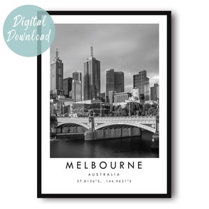 Melbourne Travel Print | Digital Download | 25 Different Size Options