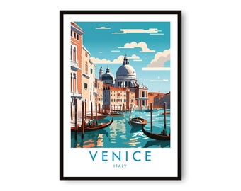 Venice Italy Travel Poster: Giclée Fine Art Print
