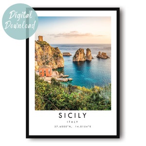 Sicily Travel Print | Digital Download | 4 Aspect Ratios