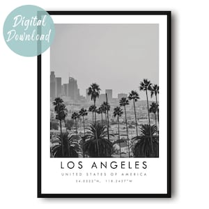 Los Angeles Travel Print | Digital Download | 25 Different Size Options