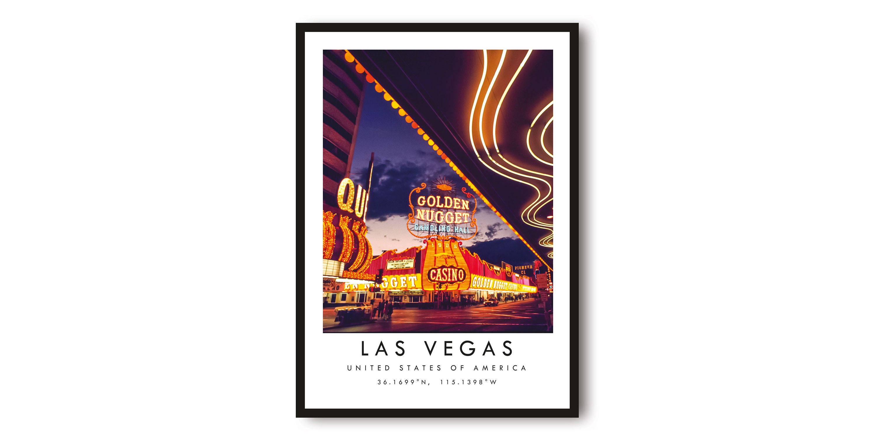 Las Vegas Travel Print Las Vegas Poster Unique Wallart pic