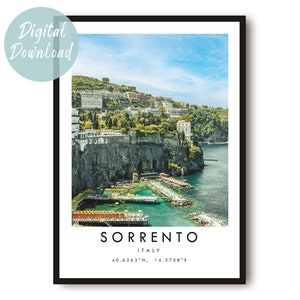 Sorrento Travel Print | Digital Download | 25 Different Size Options
