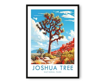 Joshua Tree National Park Art Print: Vintage Travel Poster