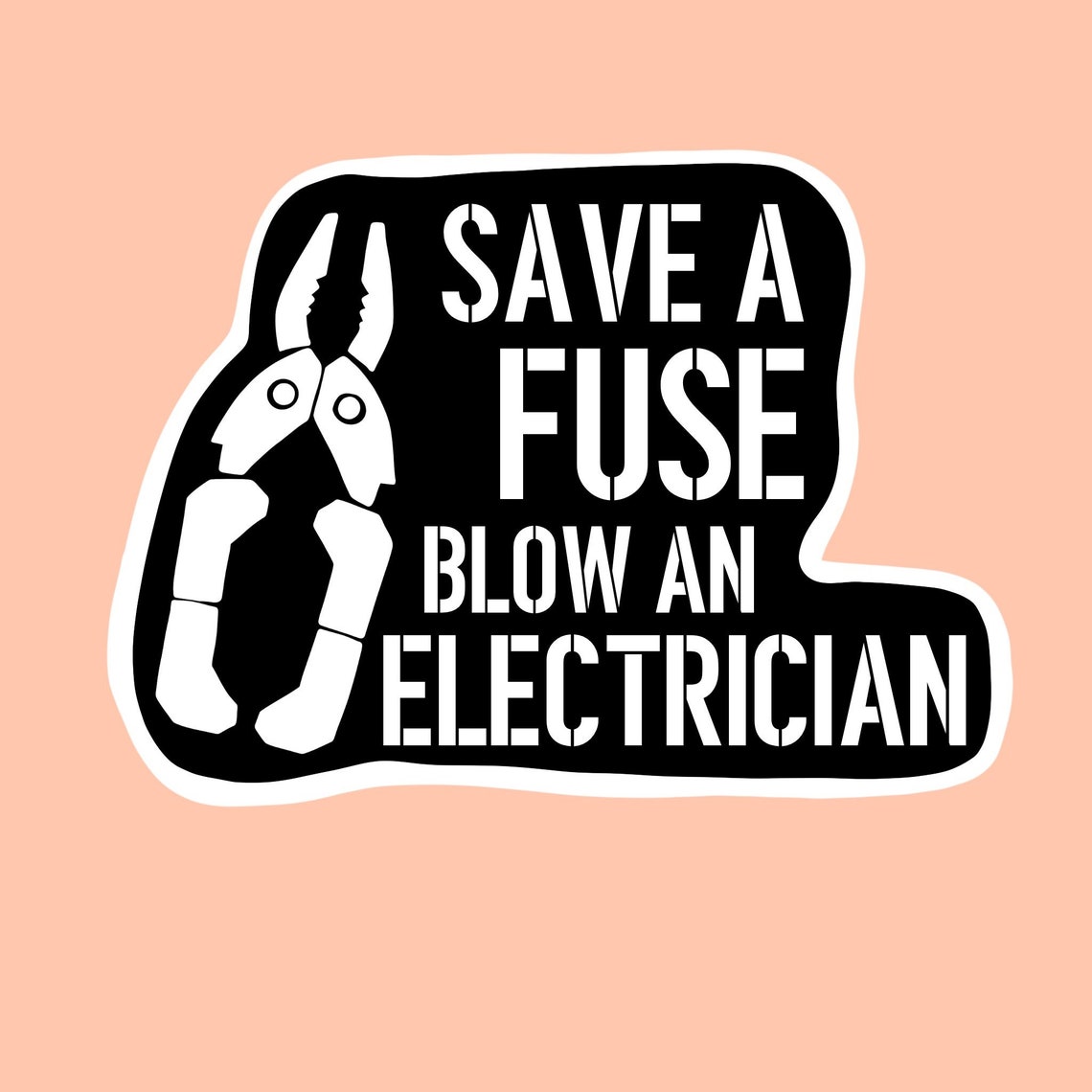 Electrician electrician stickers electrical funny thin Etsy