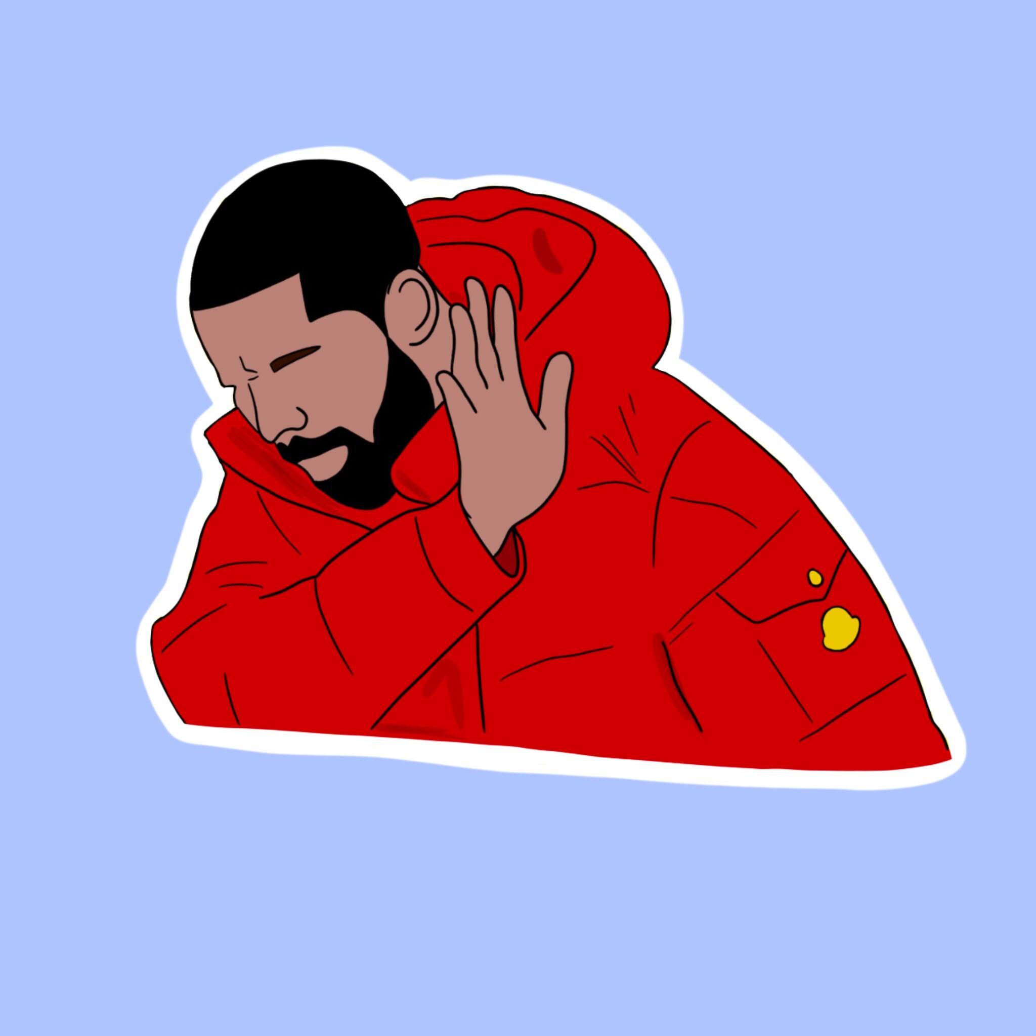 Hotline Bling / Drake / Hydroflask Sticker / Red / Best Seller - Etsy India Hotline Bling / Drake / Hydroflask Sticker / Red / Best Seller - Etsy India