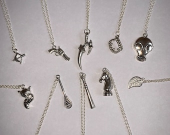 Teen Wolf Inspired Silver Charm Necklace Collection