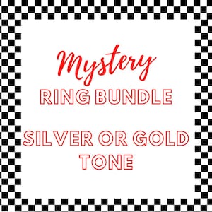 Mystery Ring Bundle / Silver or Gold Tone Rings / Handmade and Vintage