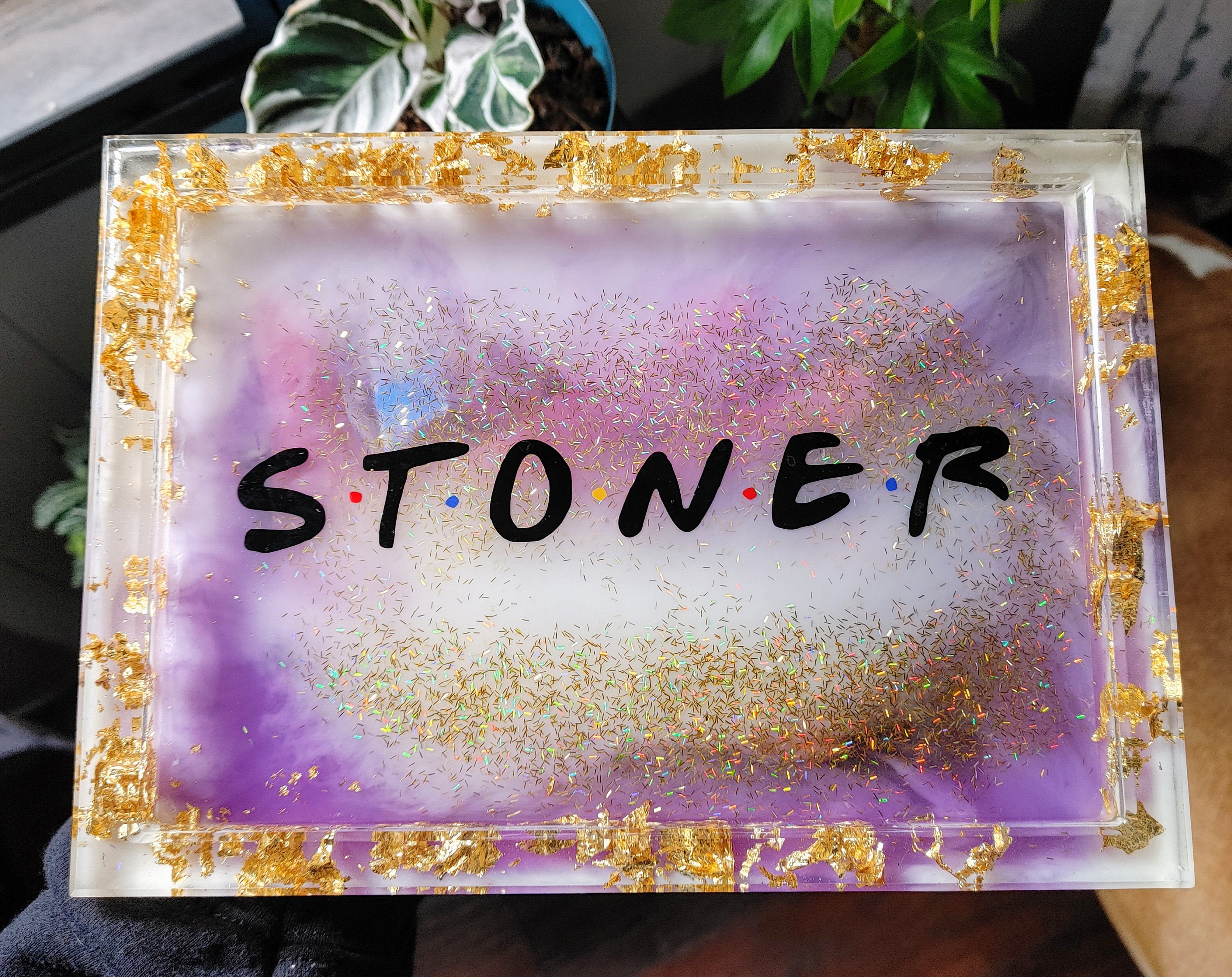 CUSTOM Rolling Tray FULL SET Build Your Resin Rolling Tray Set Glitter  Shimmer Plain Hown You Want It 